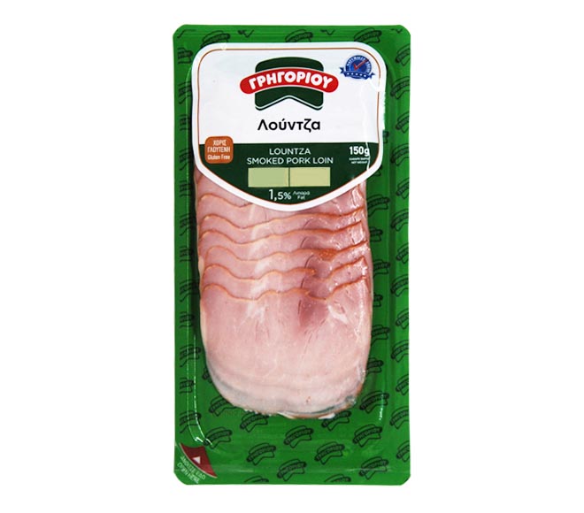 Gregoriou Smoked Pork Loin 150G
