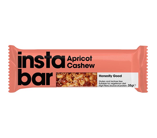 Instabar Apricot Cashew Bar 35G