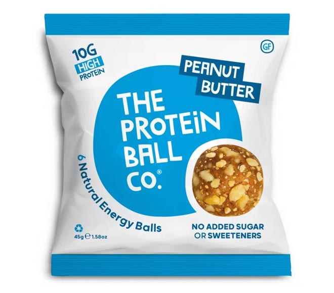 The Protein Ball Co Natural Energy Balls 6X7.5G (45G) - Peanut Butter