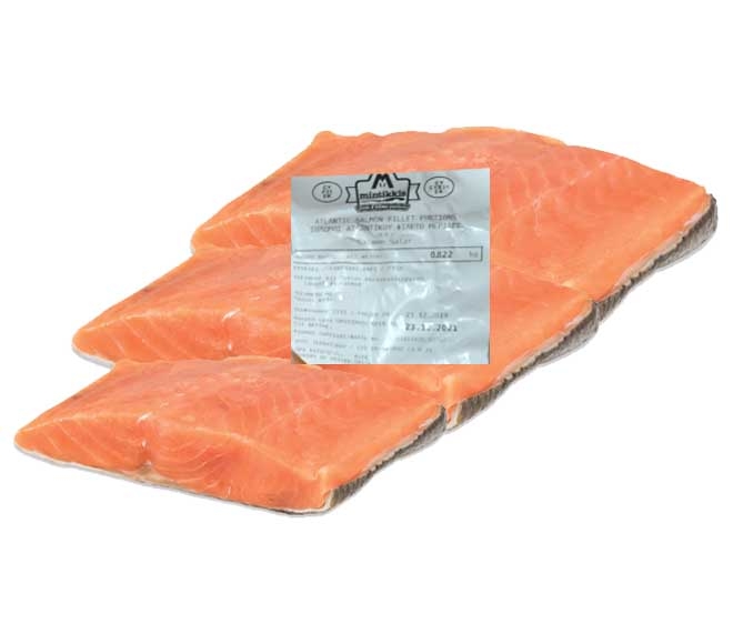 Mintikkis Atlantic Salmon Fillet Portions Apprx 850-900G