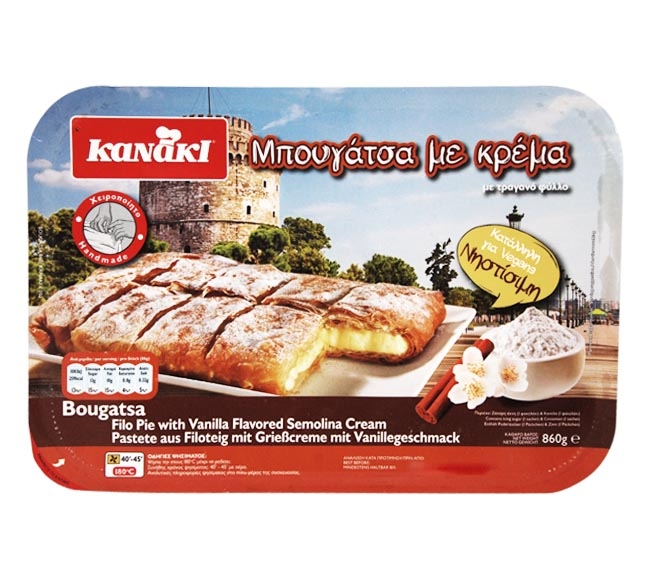Kanaki Bougatsa Filo Pie With Vanilla Flavored Semolina Cream 860G