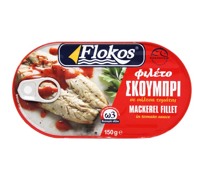 Flokos Mackeler Fillet 150G - Tomato Sauce