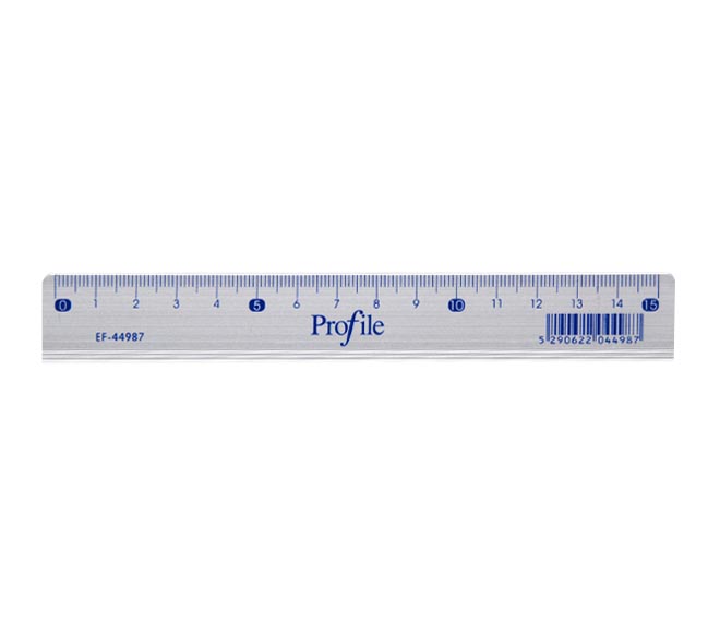 Profile Metal Ruler 15Cm
