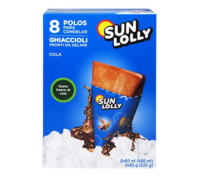 Sun Lolly Ice Lollies For Home Freezing 8X60Ml - Cola