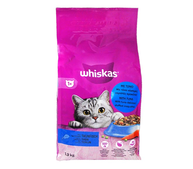 Cat Whiskas Dry Food Adult 1.9Kg - Tuna Stuffed Croquettes