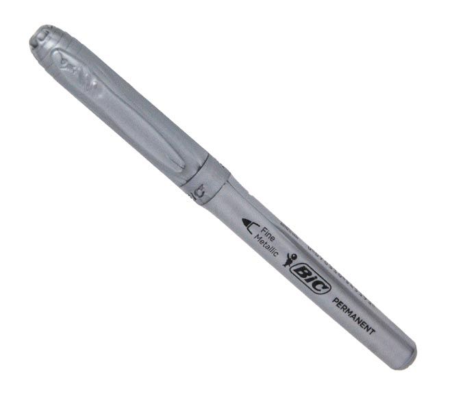 Marker Bic Permanent - Platinum Silver