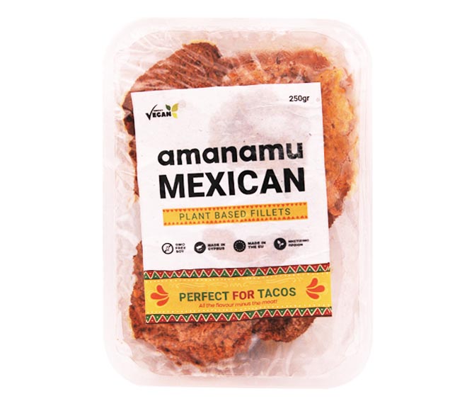 Amanamu Mexicam Plant Based Fillets Vegan 250G