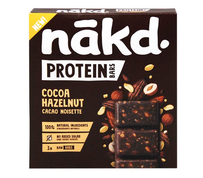 Nakd Protein Bars 3X45G - Cocoa Hazelnut