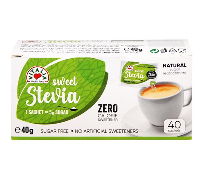 Sweetener Vitalia 40 Sachets Stevia 40G