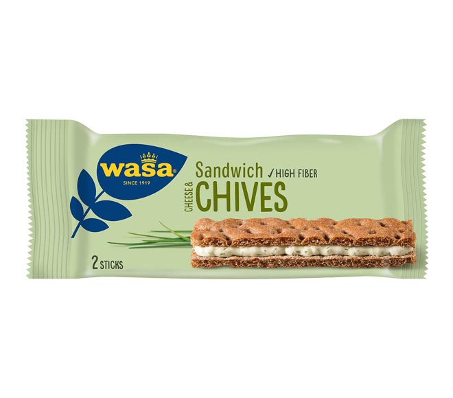 Wasa High Fiber Sandwich 37G - Cheese Chives