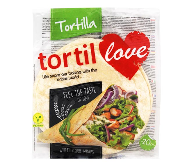 Tortillove Wheat Flour Tortillas 240G 4Pcs 19Cm