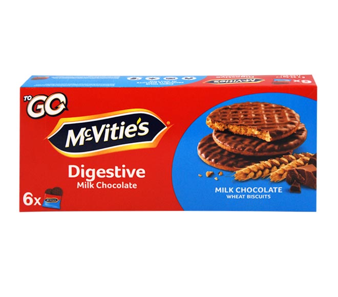 Mc Vities To Go Digestive 6X33.3G 199.8G Milk Chocolate