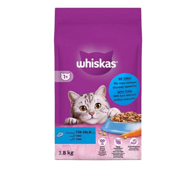 Cat Whiskas Dry Food Adult 3.8Kg - Tuna