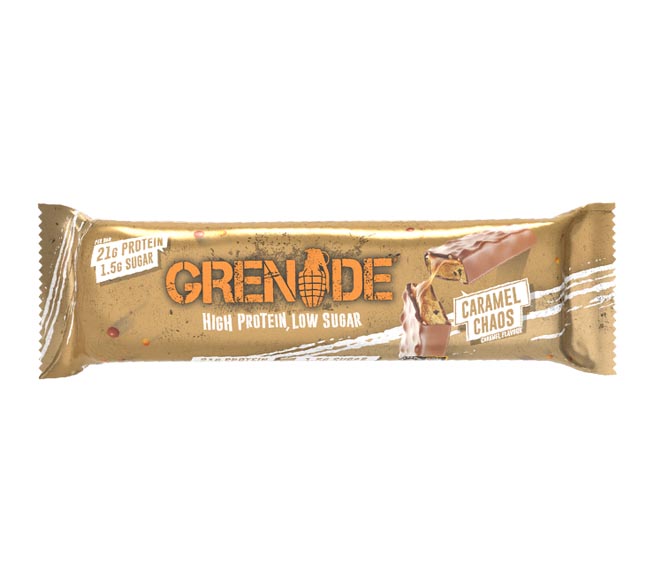 Grenade Bar 60G Caramel Chaos