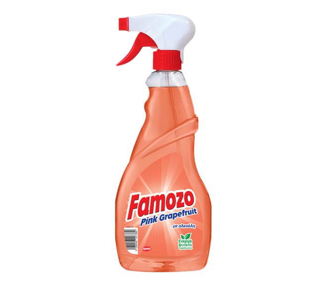 Famozo Glass Cleaner Spray 750Ml Pink Grapefruit