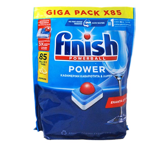 Finish Powerball Power 85 Tabs 1360G Giga Pack Lemon