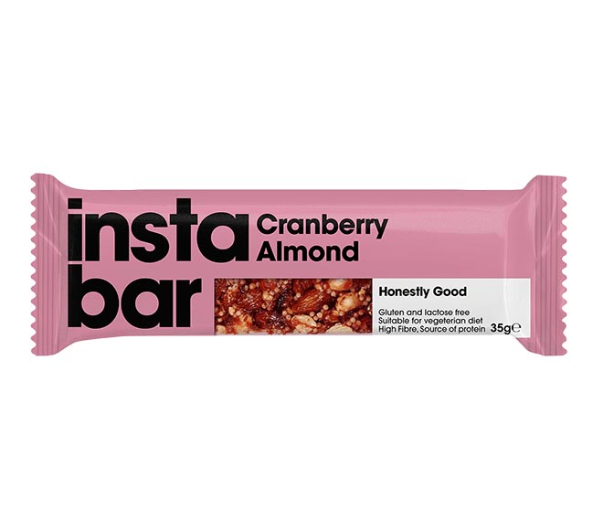 Instabar Cranberry Almond 35G