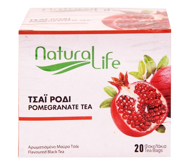 Natural Life  Tea 20Pcs 26G Pomegranate Flavoured Black Tea