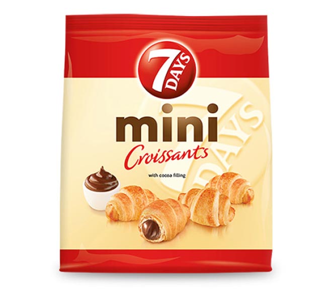 7Days Snack Croissant Mini With Cocoa Flavour Extra Cream 300G