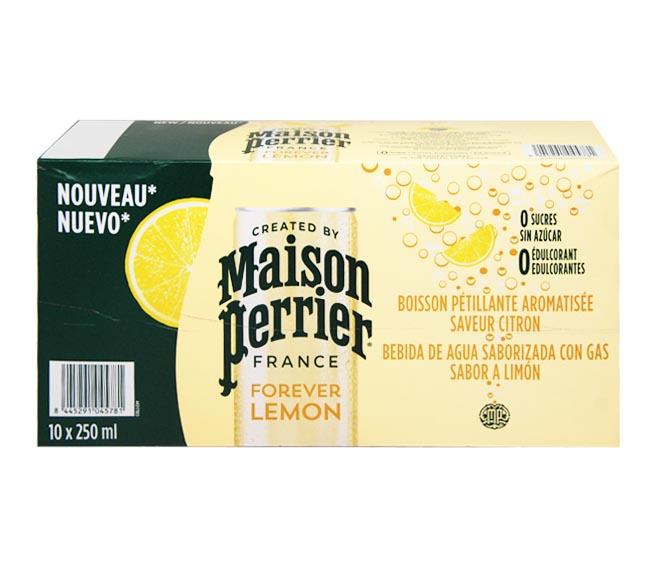 Maison Perrier Sparkling Water 10 X 250Ml - Lemon Natural