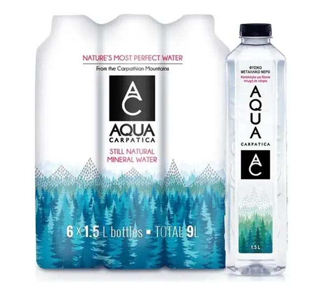 Aqua Carpatica Natural Mineral Water Pet 6X1500Ml