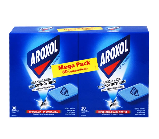 Aroxol Aromatic Diffuser  Mat 30+30 Tablets