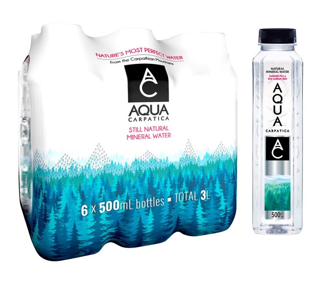 Aqua Carpatica Natural Mineral Water Pet 6X500Ml