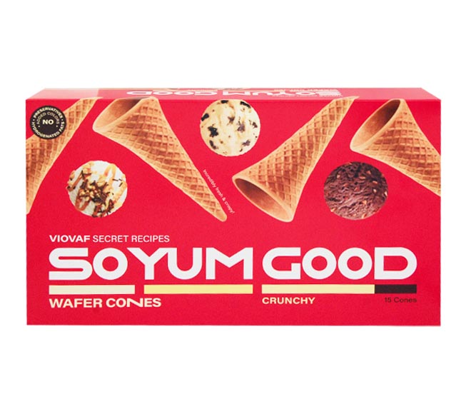 SO YUM GOOD waffle cones 15pcs 60g - Crunchy