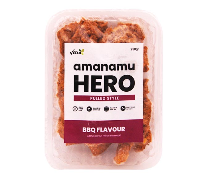 Amanamu Hero Pulled Style Bbq Flavour Vegan 250G