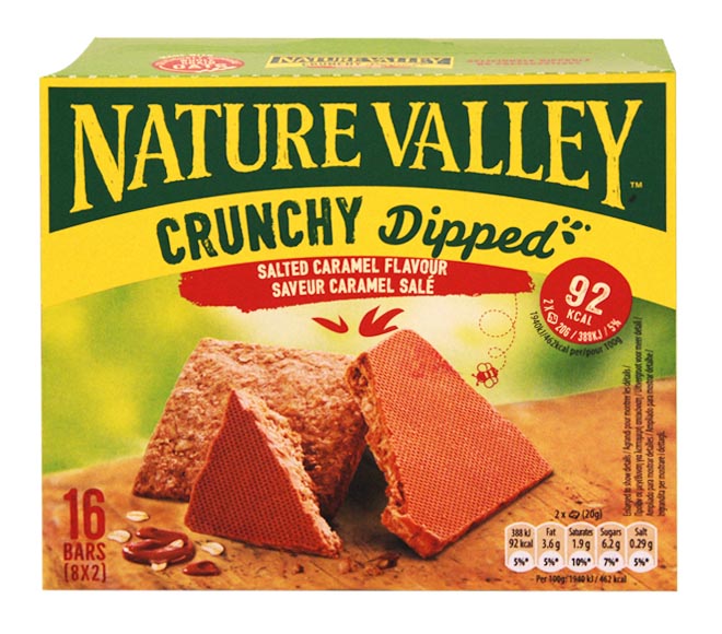 Nature Valley Crunchy Dipped Bars 8X20G Salted Caramel