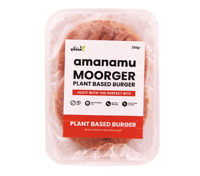 Amanamu Moorger Plant Based Burger Vegan 250G