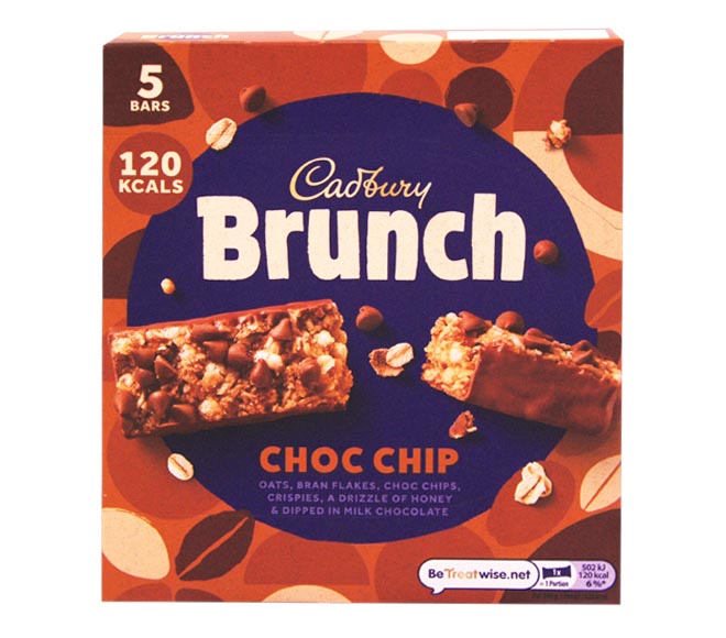Cadbury Brunch Bar Choc Chip 5X32G