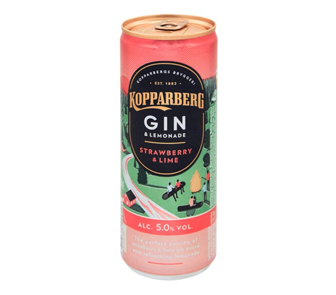 KOPPARBERG Gin & Lemonade 250ml - Strawberry & Lime