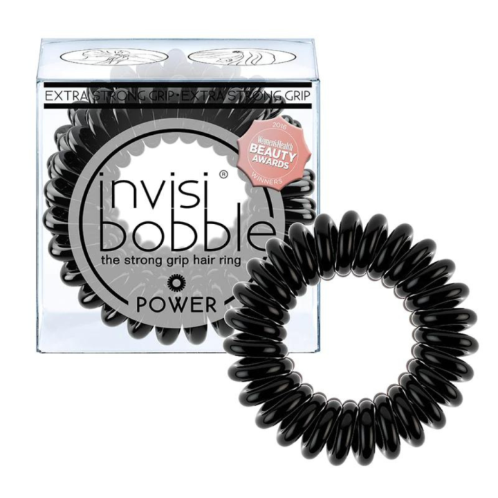 Invisibobble Hair Tie Power Black Ring X3Pcs