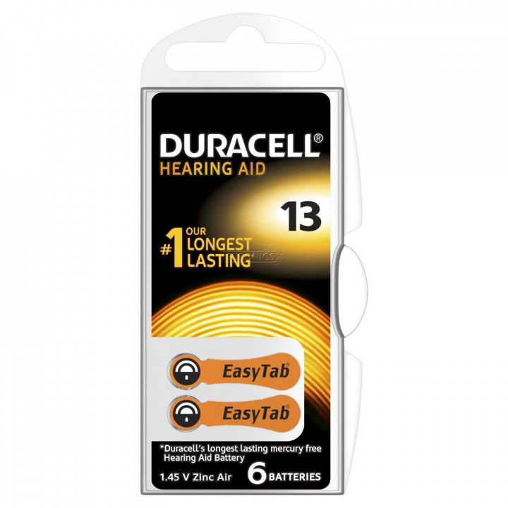 Duracell Batteries Hearing Aid 13 / x6