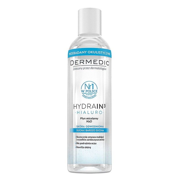 Dermedic Hydrain3 Hialuro Micellar Water H2O 200Ml