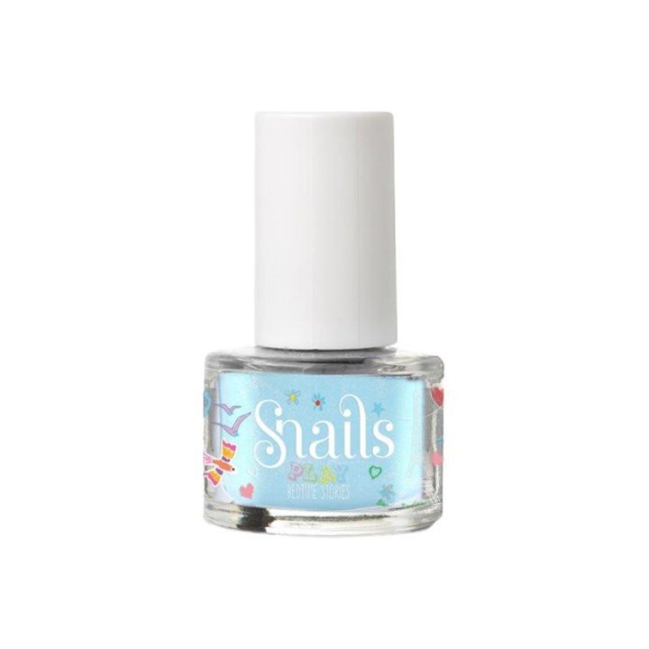 Snails Play Washable Light Blue Nail Polish Bedtime Stories7Ml
