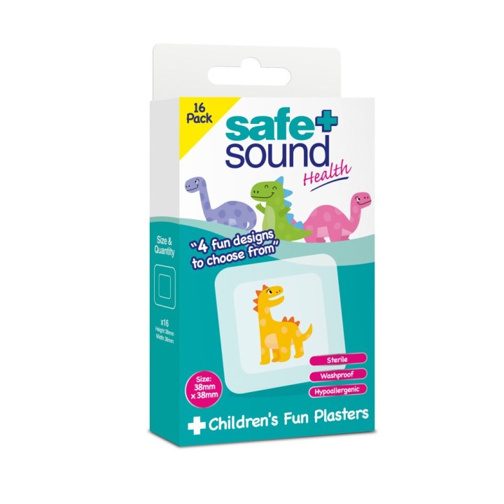 Safe+Sound Health Childrens Fun Plasters 16 Pack