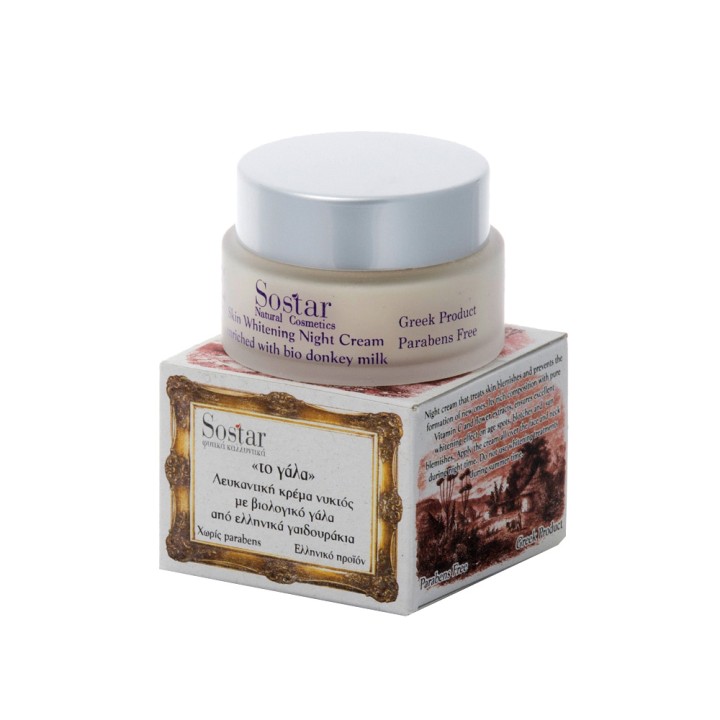 Sostar "The Milk" Whitening Night Cream With Organic Donkey Milk 50ml