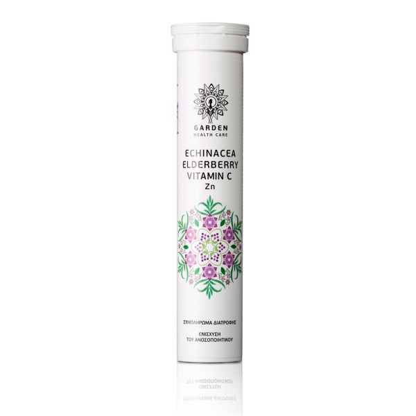 Garden Echinacea Elderberry Vitamin C & Zn 20 Effervescent Tablets