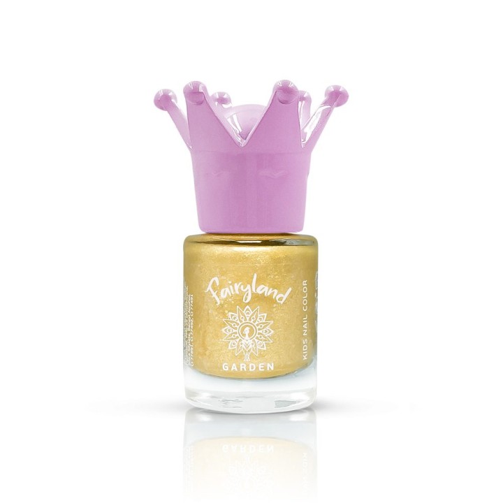 Garden Fairyland Kids Nail Polish Glitter Gold Jiny 4 7.5ml