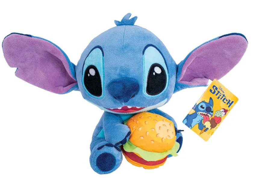 DISNEY SOFT TOY STITCH M BURGER 25CM AS TOYS