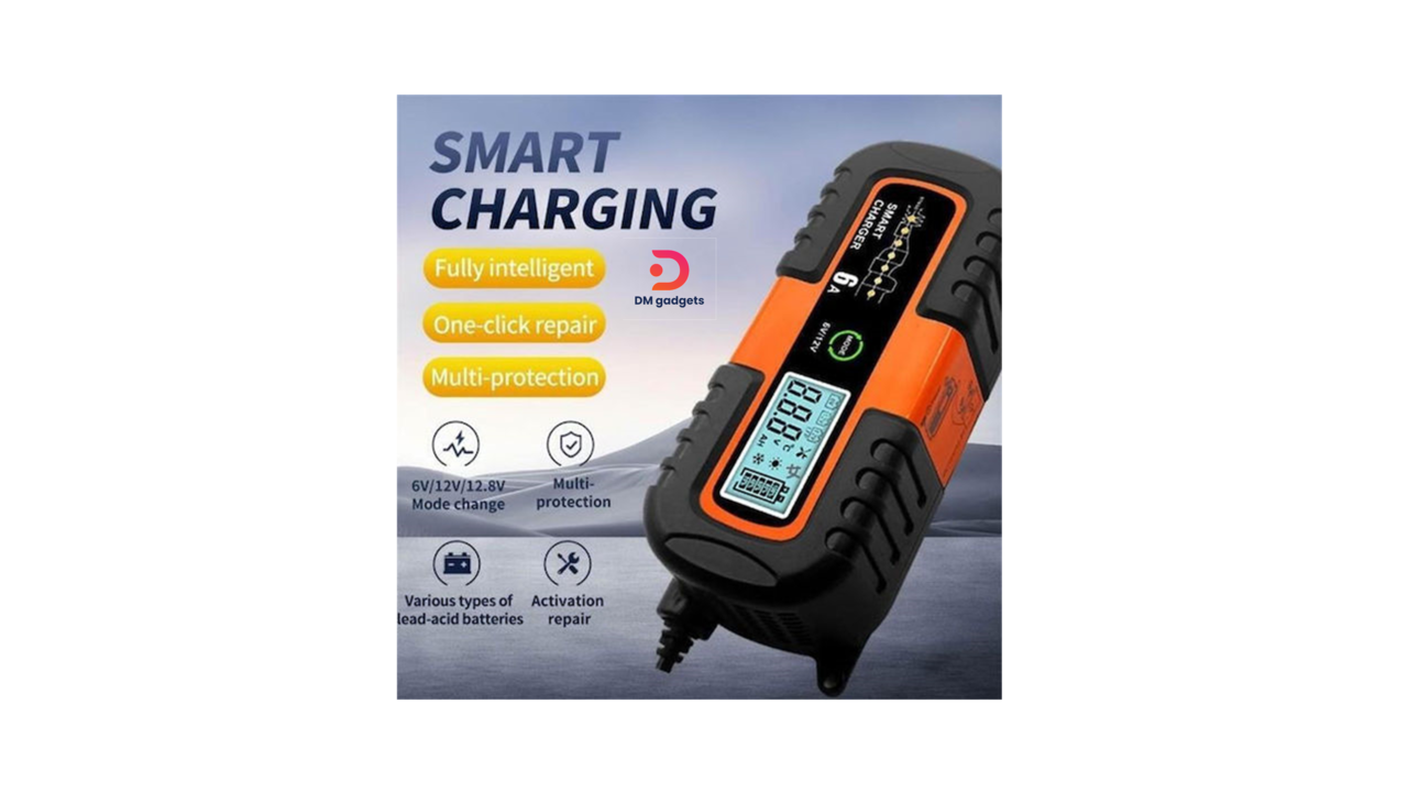 632D#X-WHEAT®W17926 Car Battery Charger 6/12V Black-Orange
