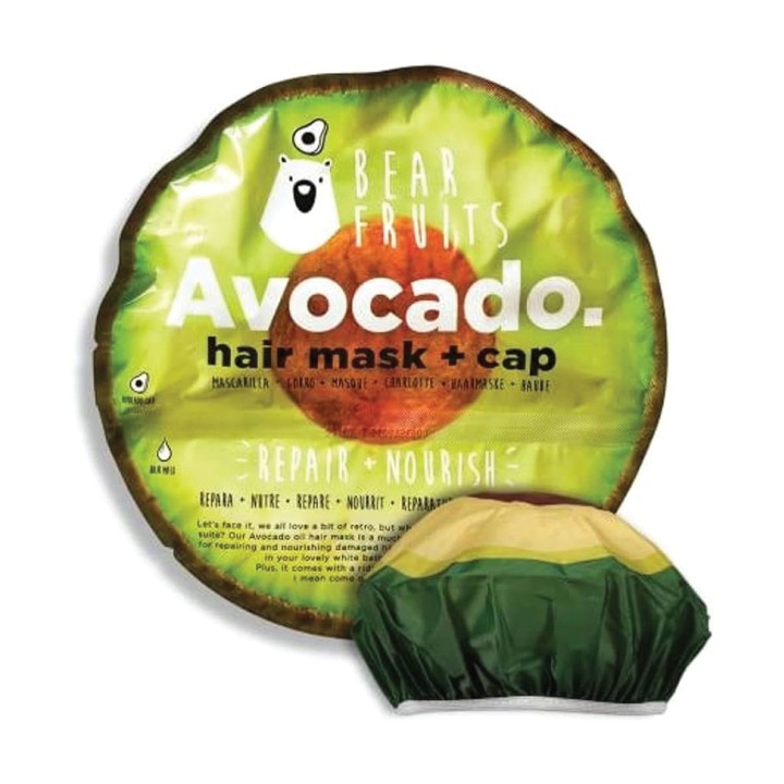 Bear Fruits Hair Mask And Cap Avocado