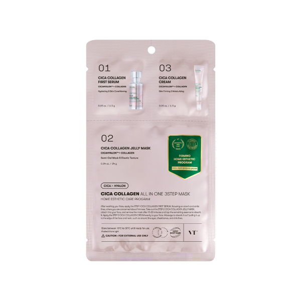 Vt Cica Collagen All In One 3Step Mask