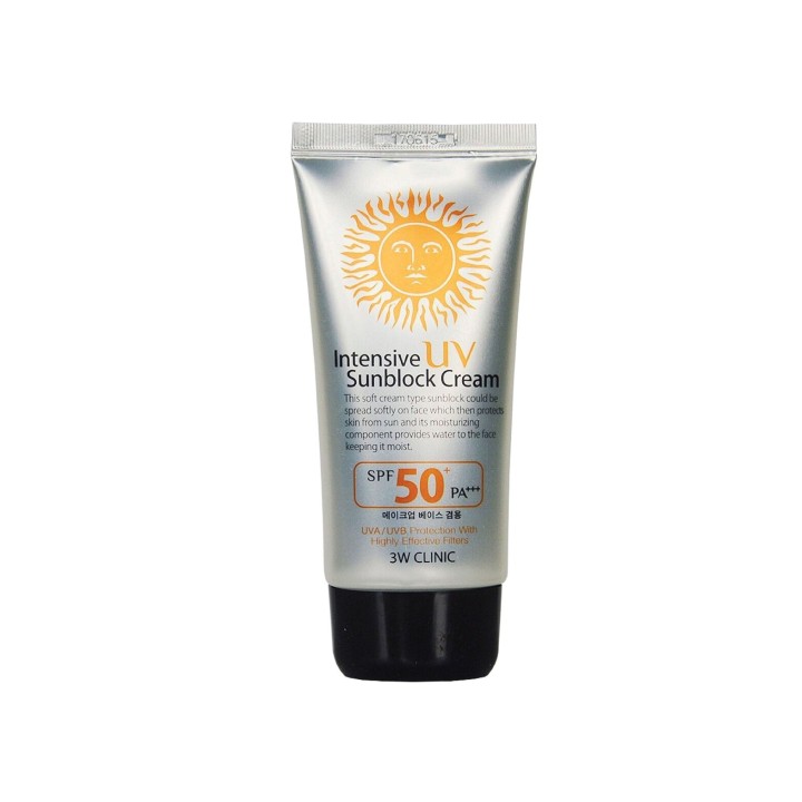 3W CLINIC Intensive UV Sunblock Cream SPF50 PA+++