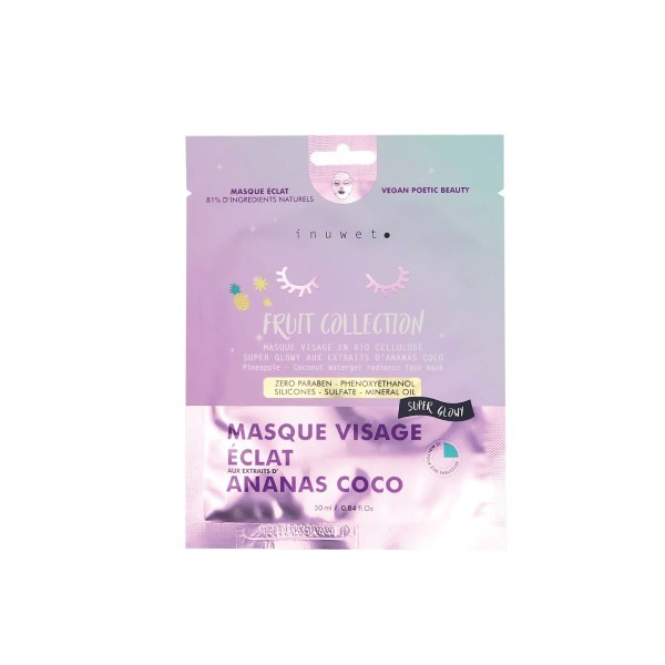 Inuwet Face Mask Radiance Pineapple Coco