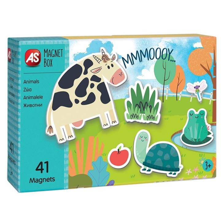 As Company Magnet Box Εκπαιδευτικό Παιχνίδι Ζωάκια 41 Μαγνήτες 1029-64036 (Creative Learning)