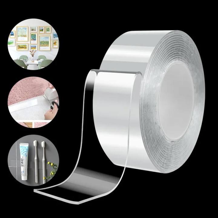 Double Sided Nano Tape Adhesive Αυτοκόλλητη Ταινία Διπλής Όψης Διάφανη 30Mmx5M