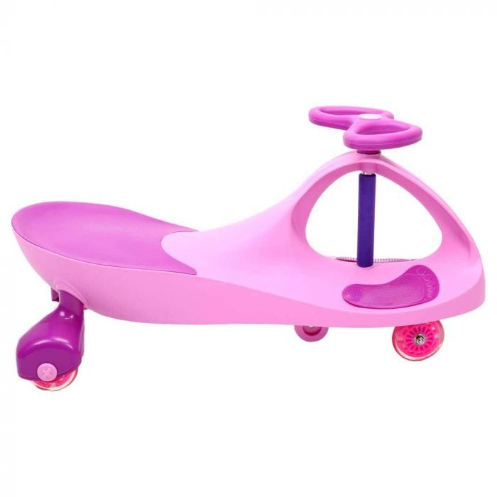 Wiggle Car-Swing Παιδικό Αυτοκινητάκι με 12 Βραβεία Παγκοσμίως! Swing Car Pastel Pink LED Lights